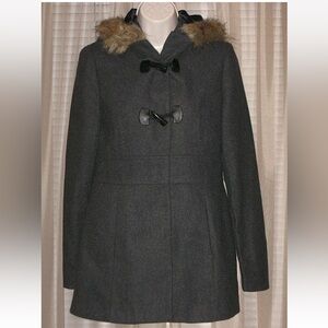 women’s Ambiance Apparel gray coat sz S